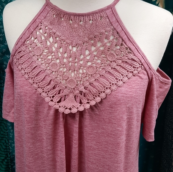 Women's light mauve dress - Picture 2 of 4